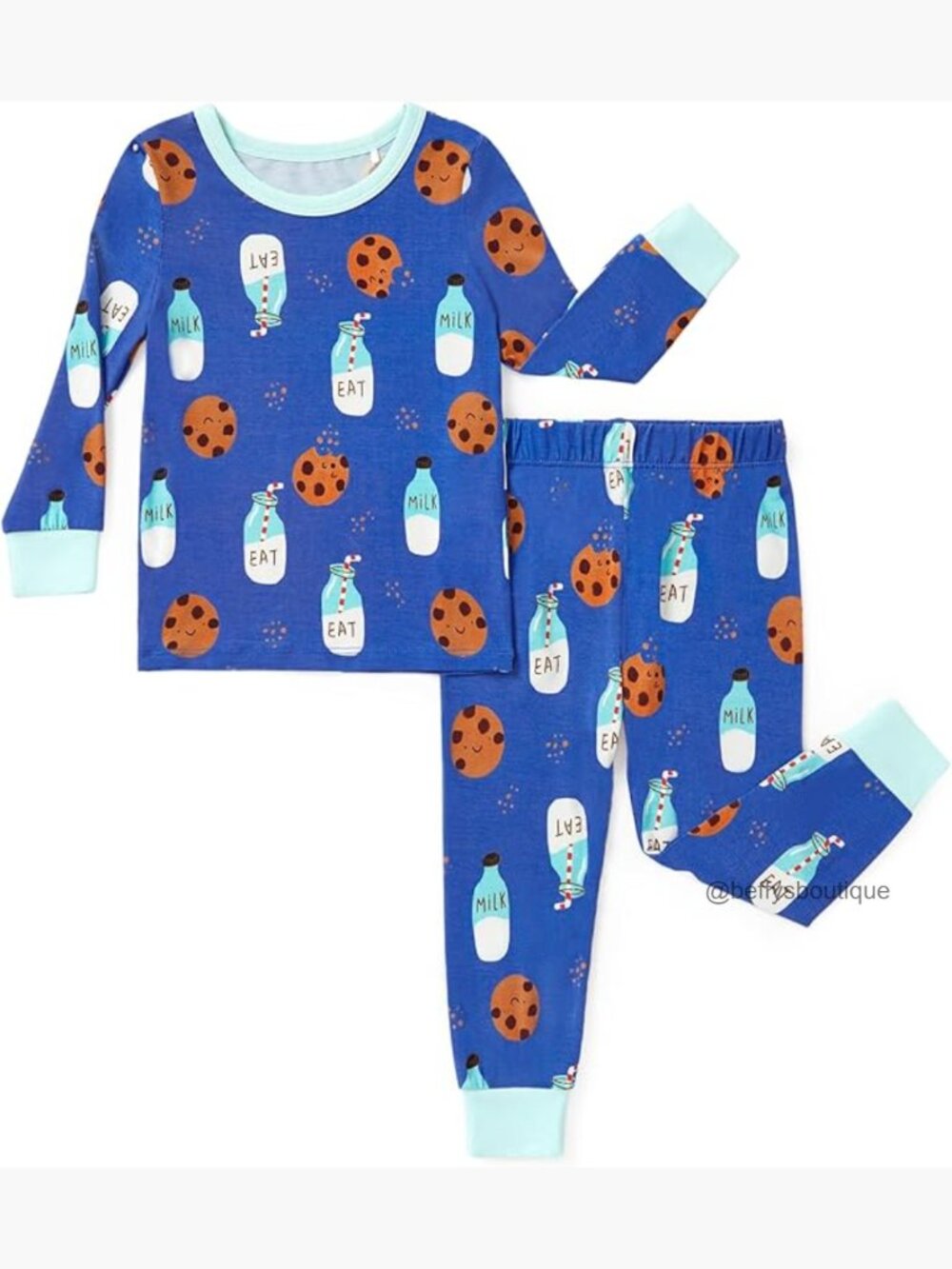 Ultra Soft Bamboo Pajama Set Toddler Girls Boys Snug Fit Long Sleeve